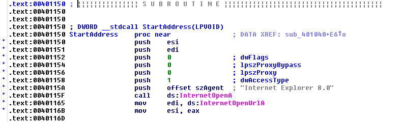InternetOpenUrl with IDA Pro